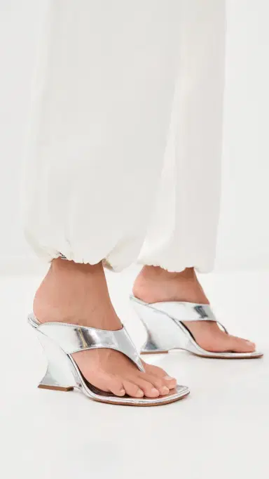 Schutz Maya Wedge Sandals Prata | Thumbnail 3 Schutz Maya Wedge Sandals Prata | Thumbnail 3
