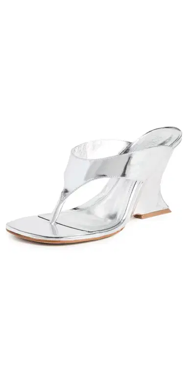 Schutz Maya Wedge Sandals Prata | Thumbnail 1 Schutz Maya Wedge Sandals Prata | Thumbnail 1