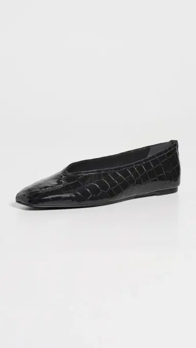 Black Suede Studio Ayra Flats Black Croc Patent Leather 37 | Thumbnail 5 Black Suede Studio Ayra Flats Black Croc Patent Leather 37 | Thumbnail 5
