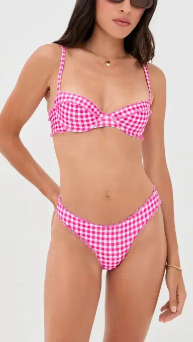 Peixoto Brooke Bikini Bottoms Candy Gingham M | Thumbnail 4 Peixoto Brooke Bikini Bottoms Candy Gingham M | Thumbnail 4