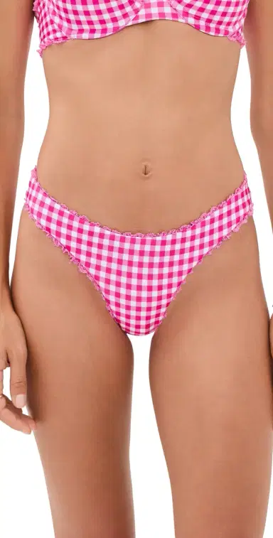 Peixoto Brooke Bikini Bottoms Candy Gingham M | Thumbnail 1 Peixoto Brooke Bikini Bottoms Candy Gingham M | Thumbnail 1