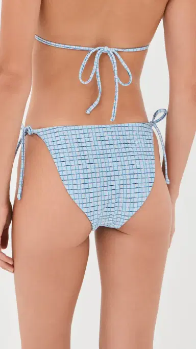 Peixoto Tonie Full Bikini Bottoms Blue Breeze Plaid M | Thumbnail 3 Peixoto Tonie Full Bikini Bottoms Blue Breeze Plaid M | Thumbnail 3