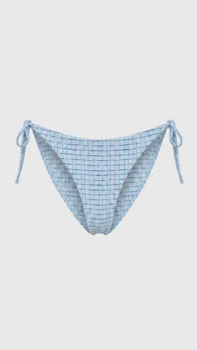 Peixoto Tonie Full Bikini Bottoms Blue Breeze Plaid M | Thumbnail 6 Peixoto Tonie Full Bikini Bottoms Blue Breeze Plaid M | Thumbnail 6