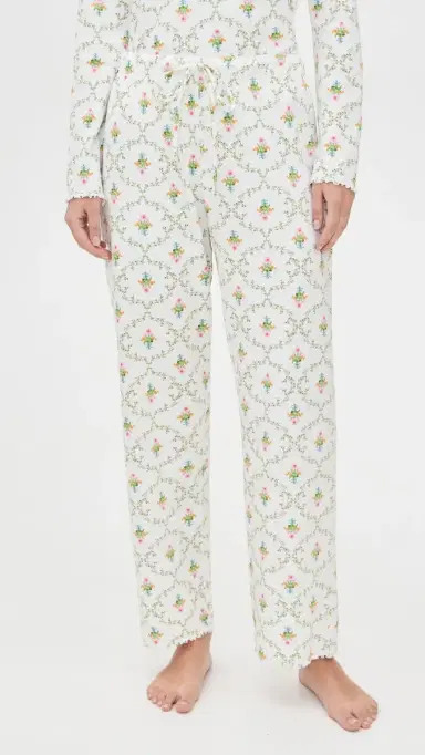 Hill House Home The Olivia Pants Pajama et Pastel Trellis | Thumbnail 5 Hill House Home The Olivia Pants Pajama et Pastel Trellis | Thumbnail 5