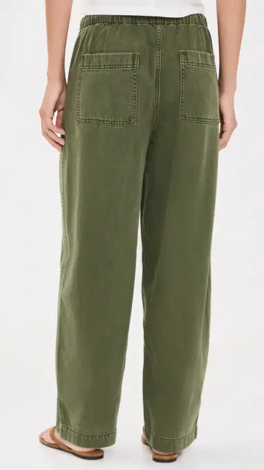 Madewell Pull-On Barrel-eg Utility Pants in Airy Denim Faded Ivy | Thumbnail 3 Madewell Pull-On Barrel-eg Utility Pants in Airy Denim Faded Ivy | Thumbnail 3