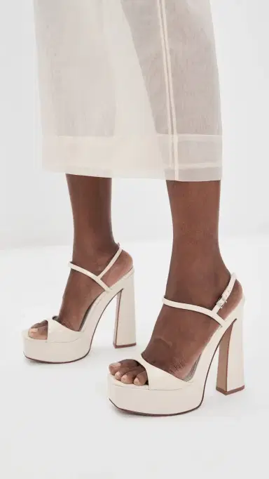 Schutz Arlene Platform Sandals Pearl | Thumbnail 3 Schutz Arlene Platform Sandals Pearl | Thumbnail 3