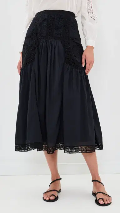 Ulla Johnson Alice Cotton Midi Skirt | Thumbnail 2 Ulla Johnson Alice Cotton Midi Skirt | Thumbnail 2