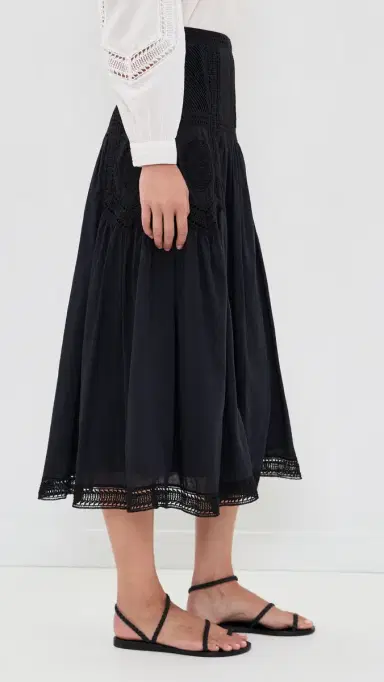 Ulla Johnson Alice Cotton Midi Skirt | Thumbnail 4 Ulla Johnson Alice Cotton Midi Skirt | Thumbnail 4