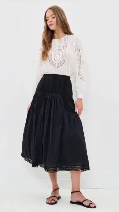Ulla Johnson Alice Cotton Midi Skirt | Thumbnail 5 Ulla Johnson Alice Cotton Midi Skirt | Thumbnail 5