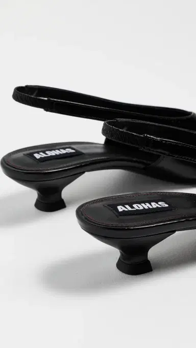 ALOHAS Eros Slingback Heels Black | Thumbnail 4 ALOHAS Eros Slingback Heels Black | Thumbnail 4
