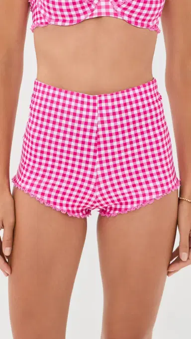 Peixoto Ciara Mini Swim Shorts Candy Gingham | Thumbnail 2 Peixoto Ciara Mini Swim Shorts Candy Gingham | Thumbnail 2