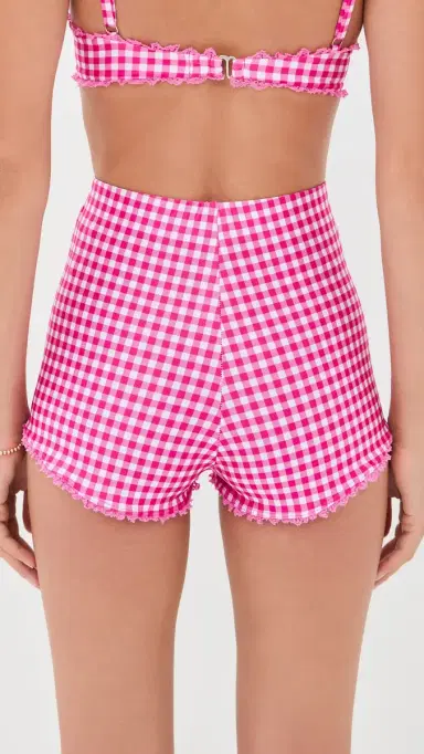 Peixoto Ciara Mini Swim Shorts Candy Gingham | Thumbnail 3 Peixoto Ciara Mini Swim Shorts Candy Gingham | Thumbnail 3