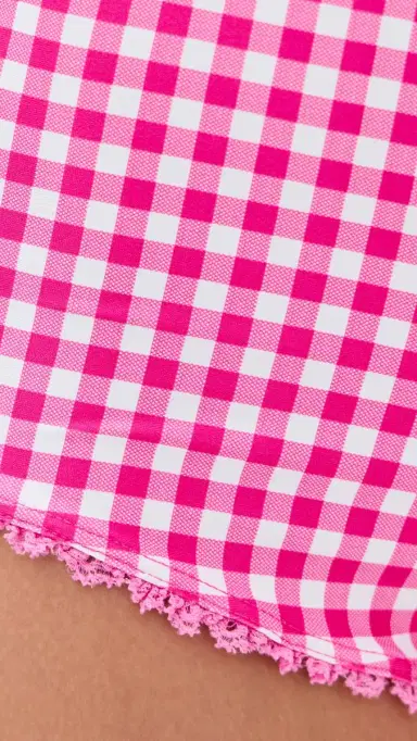 Peixoto Ciara Mini Swim Shorts Candy Gingham | Thumbnail 5 Peixoto Ciara Mini Swim Shorts Candy Gingham | Thumbnail 5