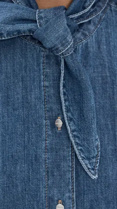 TWP Tie One On Button Down Shirt Paris P | Thumbnail 6 TWP Tie One On Button Down Shirt Paris P | Thumbnail 6