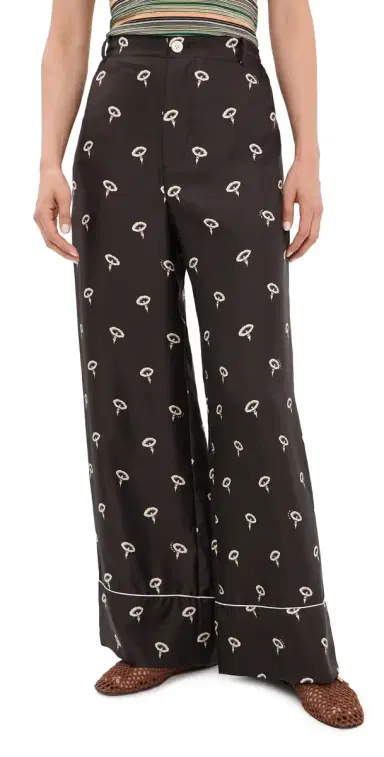 Marni Silk Satin Trousers | Thumbnail 1 Marni Silk Satin Trousers | Thumbnail 1
