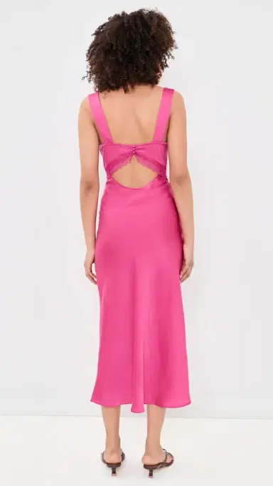 Bardot Emory Lace Slip Dress Hot Pink | Thumbnail 3 Bardot Emory Lace Slip Dress Hot Pink | Thumbnail 3