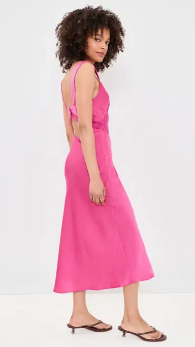 Bardot Emory Lace Slip Dress Hot Pink | Thumbnail 4 Bardot Emory Lace Slip Dress Hot Pink | Thumbnail 4