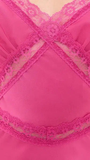 Bardot Emory Lace Slip Dress Hot Pink | Thumbnail 6 Bardot Emory Lace Slip Dress Hot Pink | Thumbnail 6