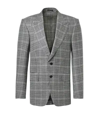 Tom Ford Checked wool-blend suit jacket | Thumbnail 1 Tom Ford Checked wool-blend suit jacket | Thumbnail 1