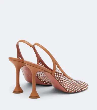 Amina Muaddi Dolly crystal embellished slingback pumps | Thumbnail 3 Amina Muaddi Dolly crystal embellished slingback pumps | Thumbnail 3