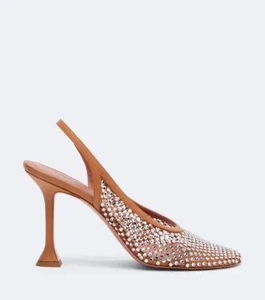 Amina Muaddi Dolly crystal embellished slingback pumps | Thumbnail 4 Amina Muaddi Dolly crystal embellished slingback pumps | Thumbnail 4