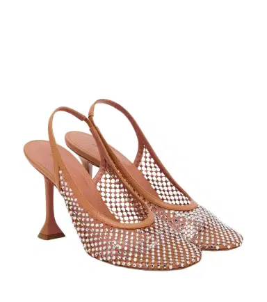 Amina Muaddi Dolly crystal embellished slingback pumps | Thumbnail 1 Amina Muaddi Dolly crystal embellished slingback pumps | Thumbnail 1