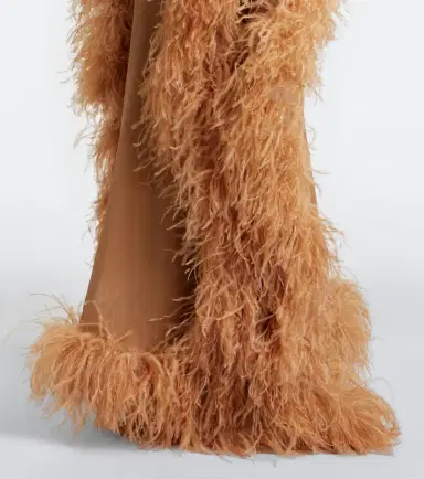 Taller Marmo Sza Sza Spirito feather-trimmed kaftan | Thumbnail 3 Taller Marmo Sza Sza Spirito feather-trimmed kaftan | Thumbnail 3