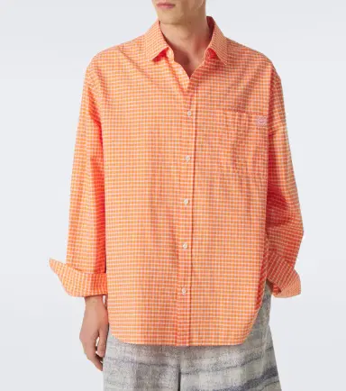 Loewe Checked cotton-blend shirt | Thumbnail 6 Loewe Checked cotton-blend shirt | Thumbnail 6