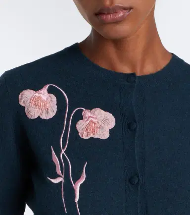 Erdem Floral-appliqué cardigan | Thumbnail 3 Erdem Floral-appliqué cardigan | Thumbnail 3