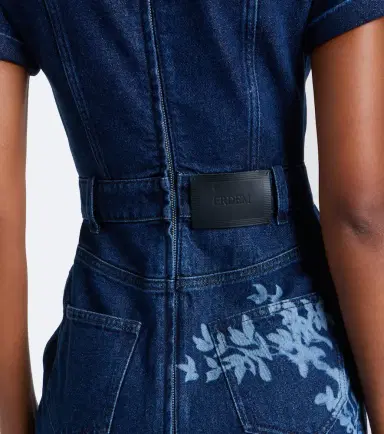 Erdem Printed denim midi dress | Thumbnail 5 Erdem Printed denim midi dress | Thumbnail 5