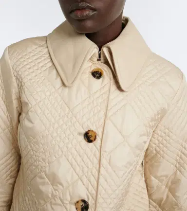 Burberry Fernleigh leather-trimmed quilted jacket | Thumbnail 2 Burberry Fernleigh leather-trimmed quilted jacket | Thumbnail 2