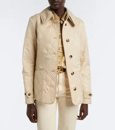 Burberry Fernleigh leather-trimmed quilted jacket | Thumbnail 3 Burberry Fernleigh leather-trimmed quilted jacket | Thumbnail 3