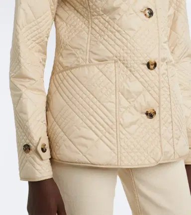 Burberry Fernleigh leather-trimmed quilted jacket | Thumbnail 4 Burberry Fernleigh leather-trimmed quilted jacket | Thumbnail 4