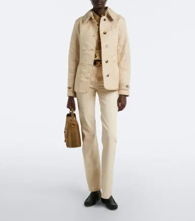 Burberry Fernleigh leather-trimmed quilted jacket | Thumbnail 6 Burberry Fernleigh leather-trimmed quilted jacket | Thumbnail 6