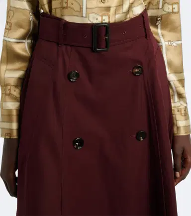 Burberry Brenda cotton midi skirt | Thumbnail 4 Burberry Brenda cotton midi skirt | Thumbnail 4
