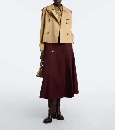 Burberry Brenda cotton midi skirt | Thumbnail 6 Burberry Brenda cotton midi skirt | Thumbnail 6