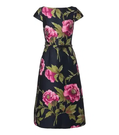 Carolina Herrera Floral jacquard midi dress | Thumbnail 1 Carolina Herrera Floral jacquard midi dress | Thumbnail 1