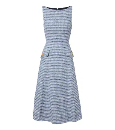 Carolina Herrera Cotton-blend tweed midi dress | Thumbnail 1 Carolina Herrera Cotton-blend tweed midi dress | Thumbnail 1