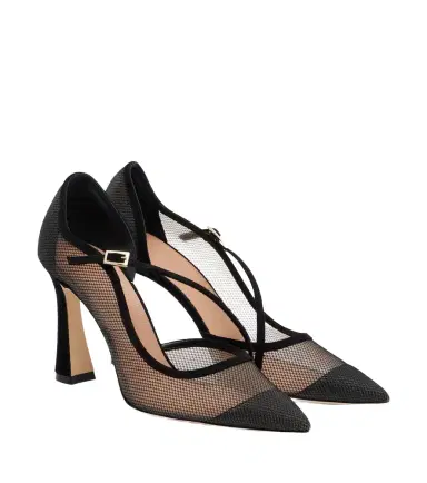 Malone Souliers D'Orsay suede-trimmed pumps | Thumbnail 1 Malone Souliers D'Orsay suede-trimmed pumps | Thumbnail 1