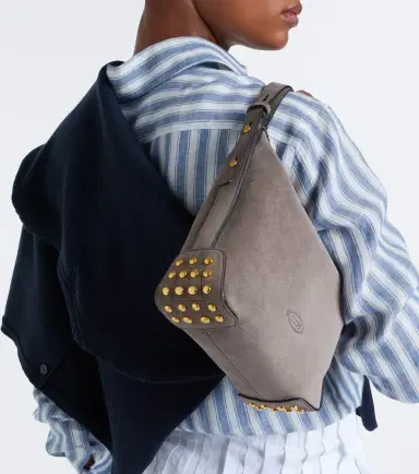 Tod's Metal Dots Mini suede top-handle bag | Thumbnail 5 Tod's Metal Dots Mini suede top-handle bag | Thumbnail 5