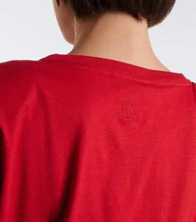 Magda Butrym Cropped cotton-blend jersey T-shirt | Thumbnail 7 Magda Butrym Cropped cotton-blend jersey T-shirt | Thumbnail 7