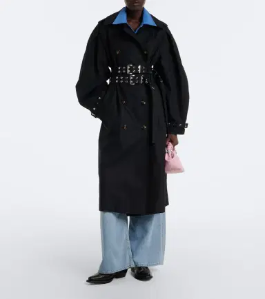 Ganni Cotton trench coat | Thumbnail 3 Ganni Cotton trench coat | Thumbnail 3