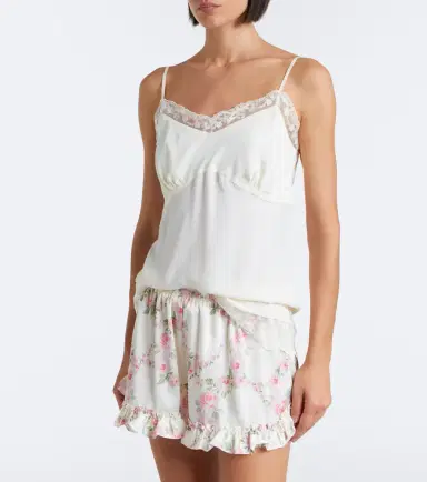 Simone Rocha Lace-trimmed crêpe de chine camisole | Thumbnail 5 Simone Rocha Lace-trimmed crêpe de chine camisole | Thumbnail 5