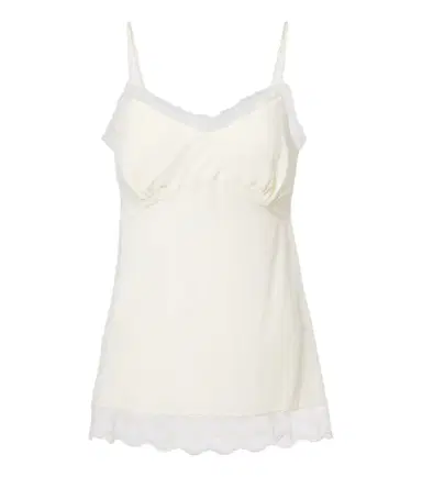 Simone Rocha Lace-trimmed crêpe de chine camisole | Thumbnail 1 Simone Rocha Lace-trimmed crêpe de chine camisole | Thumbnail 1