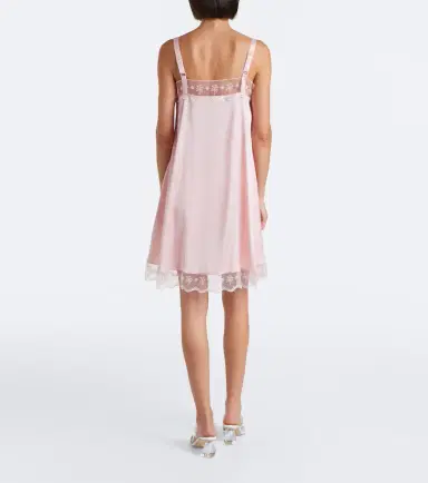 Simone Rocha Lace-trimmed satin slip dress | Thumbnail 3 Simone Rocha Lace-trimmed satin slip dress | Thumbnail 3
