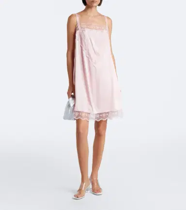 Simone Rocha Lace-trimmed satin slip dress | Thumbnail 5 Simone Rocha Lace-trimmed satin slip dress | Thumbnail 5