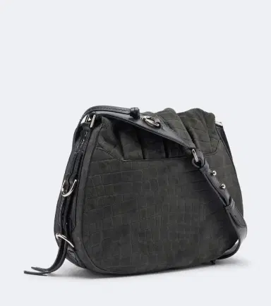 Isabel Marant Bolton Small croc-effect suede shoulder bag | Thumbnail 2 Isabel Marant Bolton Small croc-effect suede shoulder bag | Thumbnail 2