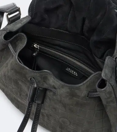 Isabel Marant Bolton Small croc-effect suede shoulder bag | Thumbnail 3 Isabel Marant Bolton Small croc-effect suede shoulder bag | Thumbnail 3
