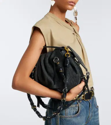 Isabel Marant Bolton Small croc-effect suede shoulder bag | Thumbnail 6 Isabel Marant Bolton Small croc-effect suede shoulder bag | Thumbnail 6