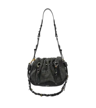 Isabel Marant Bolton Small croc-effect suede shoulder bag | Thumbnail 1 Isabel Marant Bolton Small croc-effect suede shoulder bag | Thumbnail 1